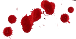 Decorative blood splatter graphic for Jack the Ripper tour page
