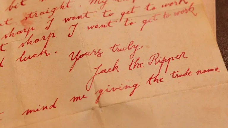 The Dear Boss Letter: How Jack the Ripper Got His Name